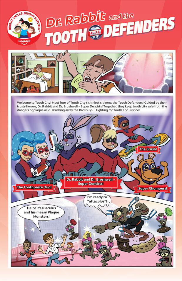 Dr. Rabbit &amp; The Tooth Defenders Comic Book Cover