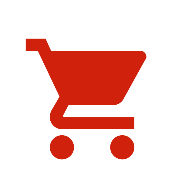 red shopping cart icon