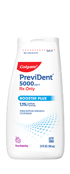 White Colgate Fluoride Therapy Prevident prescription toothpaste bottle 