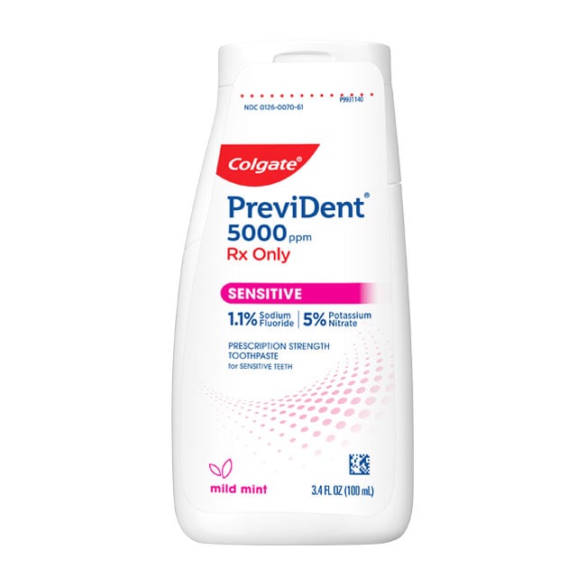 PreviDent® 5000 Sensitive (Rx only) (1.1% Sodium Fluoride, 5% Potassium Nitrate) Toothpaste - a caries preventive image