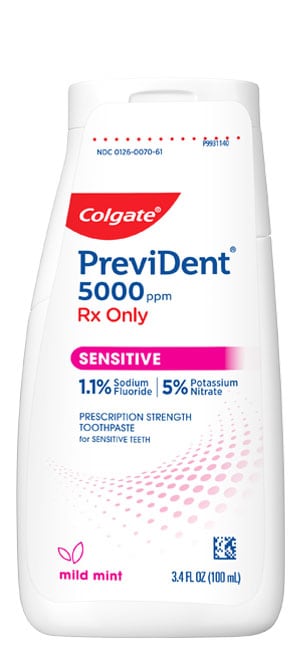 PreviDent® 5000 Sensitive (Rx only) (1.1% Sodium Fluoride, 5% Potassium Nitrate) Toothpaste - a caries preventive image