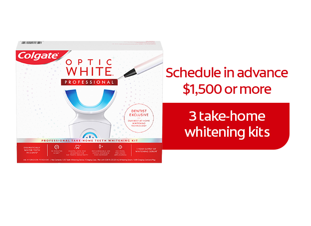 tier 2: 3 take-home whitening kits