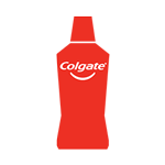 Red Colgate mouthwash icon